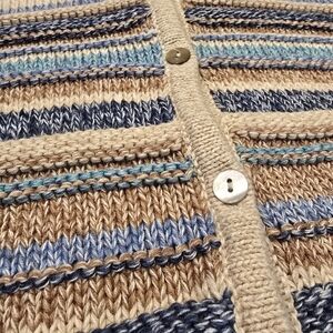 L.L. Bean Beige and Brown Knit Sweater